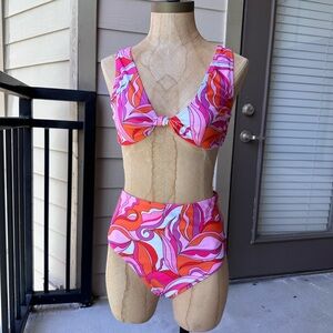 Vibrant Swirl Bikini Set